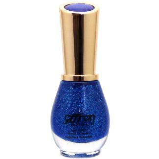 Wholesale Saffron Nail Polish - #65 Blue Glitter 