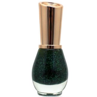 Wholesale Saffron Nail Polish - #66 Green Glitter 