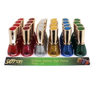 Saffron Glitters Galore Nail Polish - Tray 11