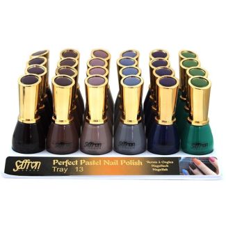 Wholesale Saffron Perfect Pastel Nail Polish - Tray 13