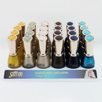 Saffron Galaxy Stars Nail Polish - Tray 9