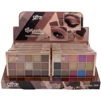 Saffron Gorgeous Eyeshadow Palette - 20 Assorted Colours (Tray - B)