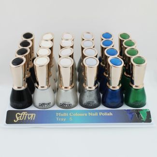 Saffron Multi Colours Nail Polish - Tray 5
