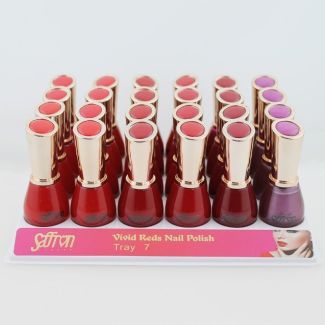 Saffron Vivid Reds Nail Polish - Tray 7