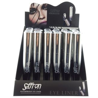Wholesale Saffron Waterproof Eye Liner - Black 