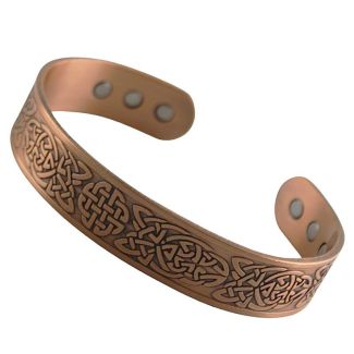 Wholesale Magnetic Copper Bangle - Celtic Design (One Size) 