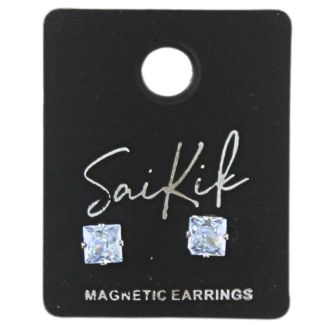 SaiKik Square Magnetic Earrings - 6mm