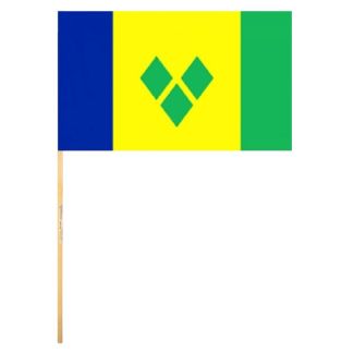 Saint Vincent and the Grenadines Hand Flag - 12" x 18"