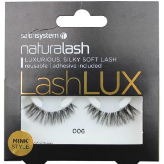 Salon System Naturalash Lash Lux - 006 Mink Style (Adhesive Included) 