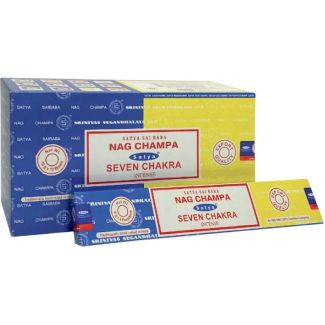 Satya Combo Incense Sticks – Nag Champa and Seven Chakra