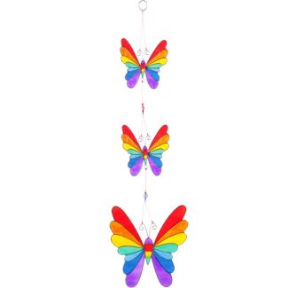 Strings Of 3 Butterflies Suncatcher - 55cm 