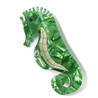 Pearlescent Seahorse Shaped Hair Clamp (10.5cm)