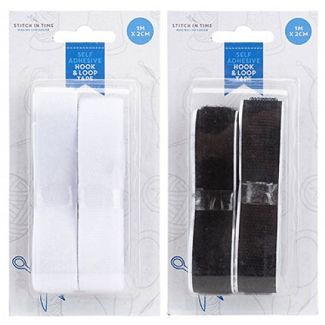 Self Adhesive Hook & Loop Tape - Assorted 