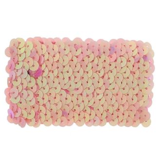 Sequin Wide Wristbands (5cm) - Baby Pink