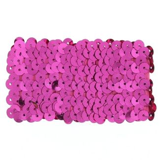 Sequin Wide Wristbands (5cm) - Fuchsia