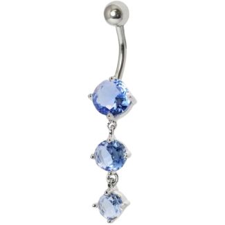 Double Jewelled Belly Bar – Assorted 10mm
