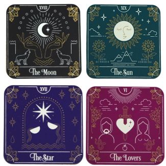 Wholesale Set Of 4 Coaster Set - Tarot Card