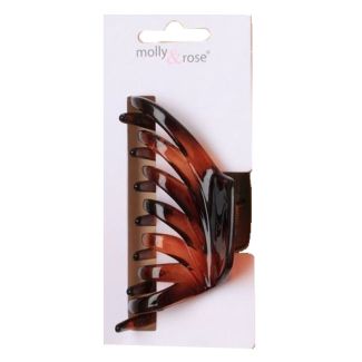 Shiny Plastic Swept Toothed Clamp - Tort