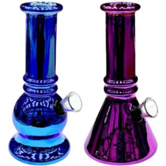 Shiny Rainbow Glass Waterpipe (5.5 inch) - Assorted