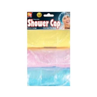Disposable Vinyl Shower Caps - Assorted Colours