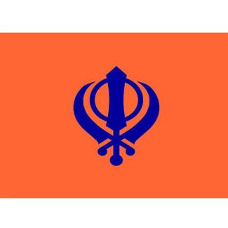 Sikh Flag 5ft x 3ft