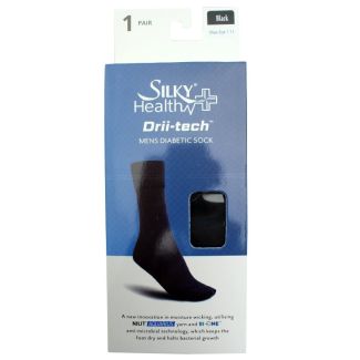 Silky Mens Drii-Tech Diabetic Socks - Black
