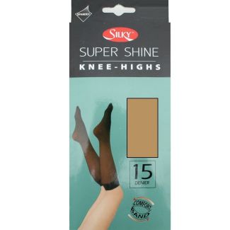 Silky's 15 Denier Super Shine Knee Highs - One Size