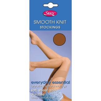 Silky's 15 Denier Smooth Knit Stockings - One Size (Mink)