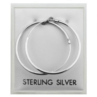 Silver Hoop Earrings - 20mm