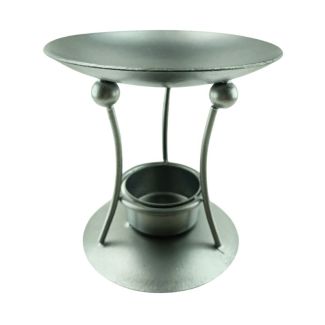 Silver Metal Oil Burner - Design (J-11 C)