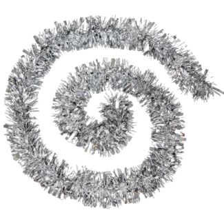Christmas Tinsel Garland-Silver (1.8m)