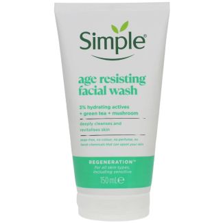 Simple Age Resistant Facial Wash 150ml 