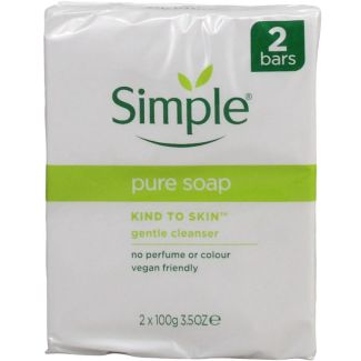 Simple Pure Soap For Sensitive Skin - (2x100g)