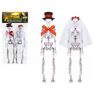 Skeleton Couple Decoration Set Of 2 