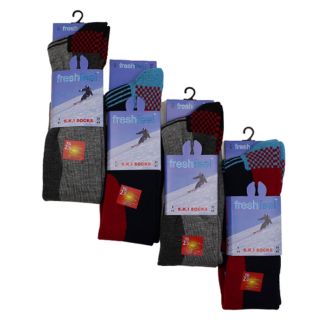 Men's Extra Thick Deep Cushioning SKI Socks (1 Pair Pack) - Asst.