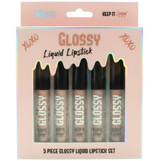 Skin Treats Keep It Lippy 5pcs Liquid Lipstick Gift Set - Glossy Nudes