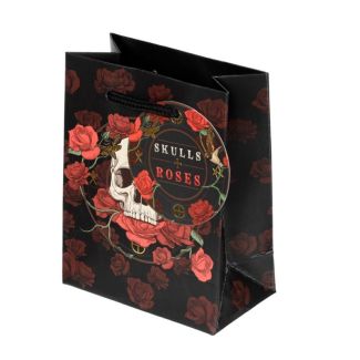 Wholesale Skulls and Roses Red Roses Gift Bag - Small