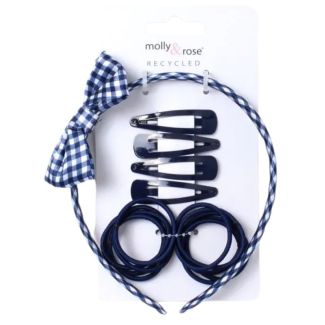 Sleepies, Elastics And Aliceband Set - Navy