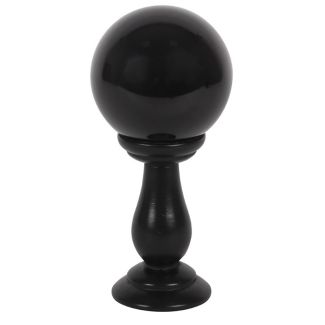 Small Crystal Ball On Stand - Black