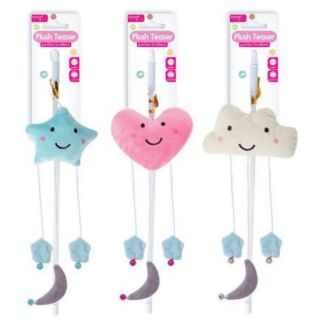 Smart Choice Plush Wand Kitten Teaser - Cat Toys - Asst. Colours 