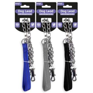 Smart Choice Reflective Chain Dog Lead (120cm) - Assorted Colours