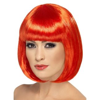 Partyrama Party Bob Wig - Red