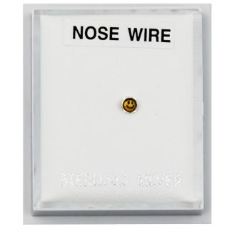 Sterling Silver Smiley Design Nose Wire 