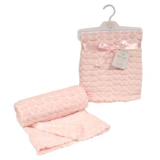 Snuggle Baby Heart Shape Waffle Wrap - Pink