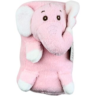 Snuggle Baby Roll Wrap With Fused Elephant Toy