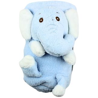 Snuggle Baby Roll Wrap With Fused Elephant Toy