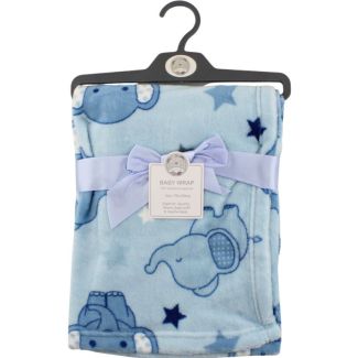 Snuggle Baby Wrap Elephant Design-Sky