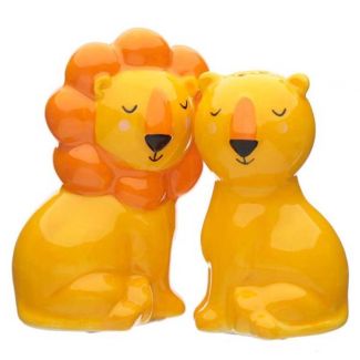 Wholesale Zooniverse Lion Ceramic Salt and Pepper Set