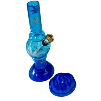 Sparkys Acrylic Mini Waterpipe With Handmuller - Assorted (6.9 Inch)