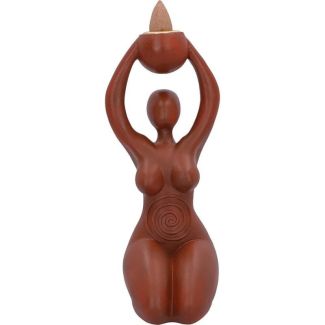 Spiral Goddess Tribute Backflow Incense Burner - 18cm